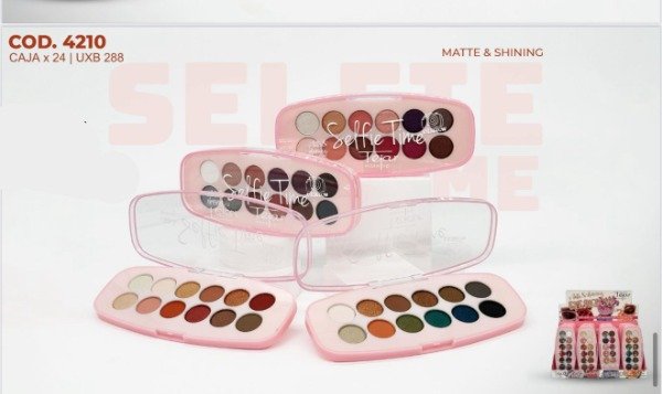 Producto - Paleta de sombras Selfie Time x12u tonos Tejar