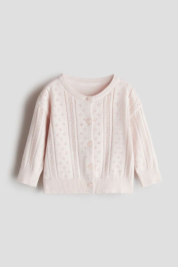 Producto - Cardigan HyM rosa con detalles - 0