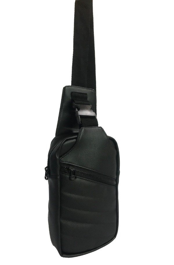 Producto - BANDOLERA ECOCUERO NEGRA