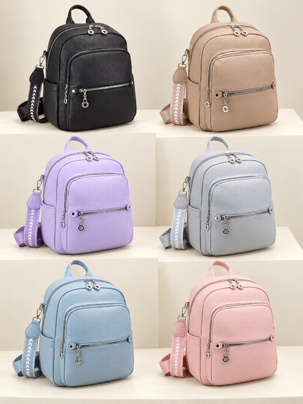 Producto - PACK X6 MOCHILA ECOCUERO ART.8934