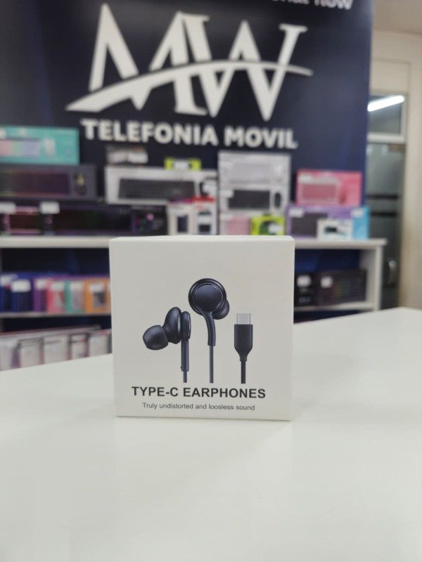 Producto - Auricular con Cable Tipo C In Ear Negro Aitech EC100595