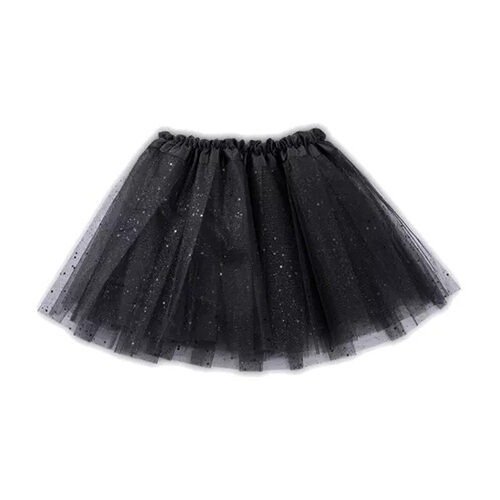 Producto - Tutu negro con brillos dorados adulto