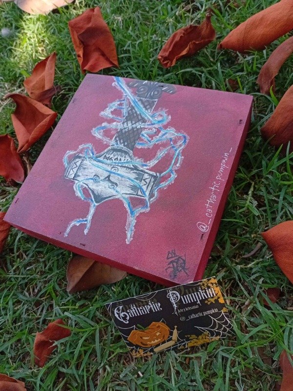 Producto - Cuadro Mjolnir (15x15)