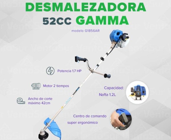 Producto - Desmalezadora Gamma 52cc naftera