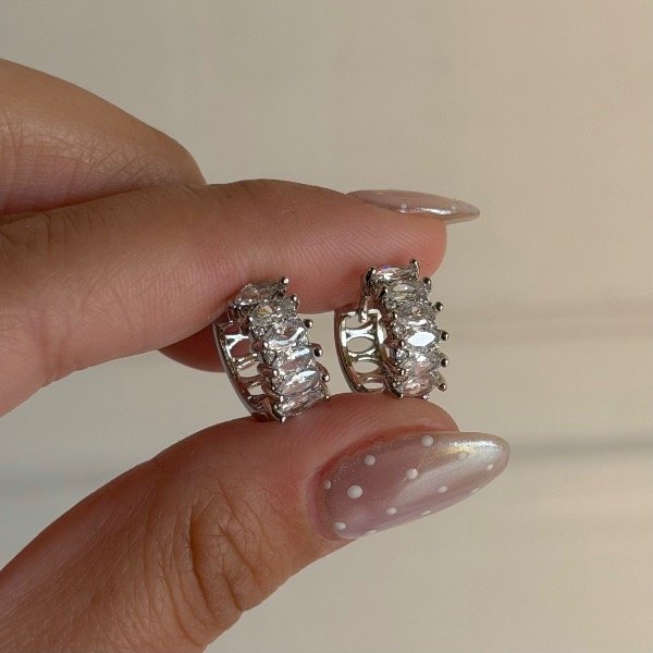 Producto - Aros niki plateados - 0