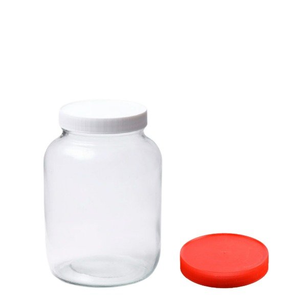 Producto - FRASCO GIGANTE 3000 CC CON TAPAS PLÁSTICAS. PACK 2 UNIDADES