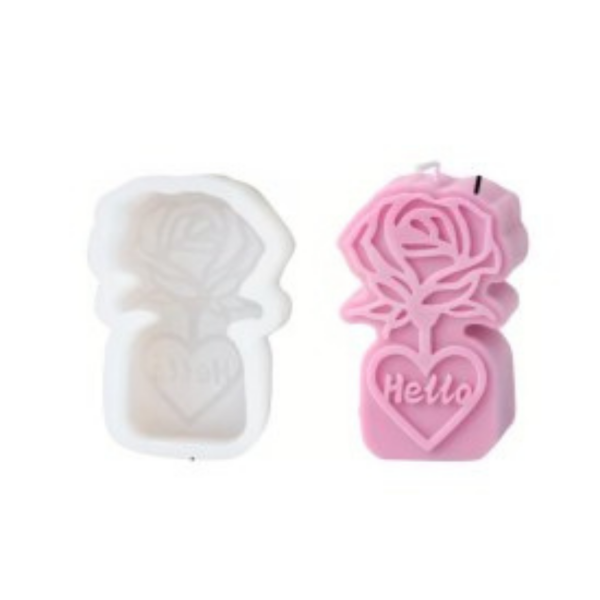 Producto - MOLDE SILICONA ROSA HELLO BM4391