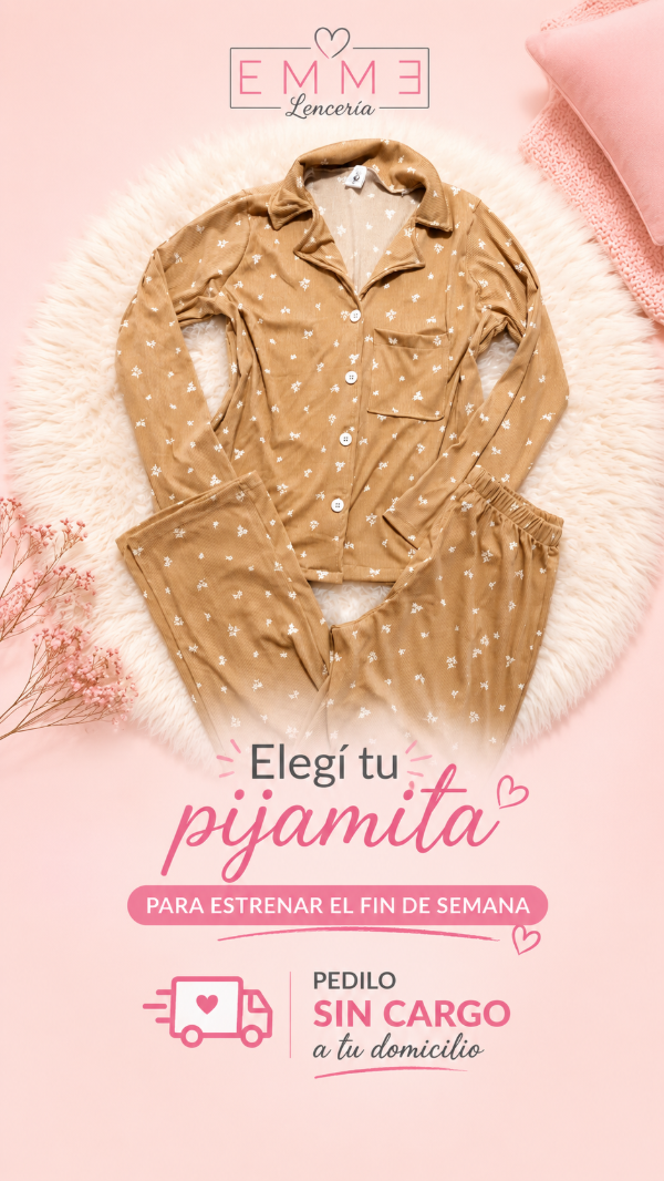 Producto - Pijama camisero morley beige t.2 y 3