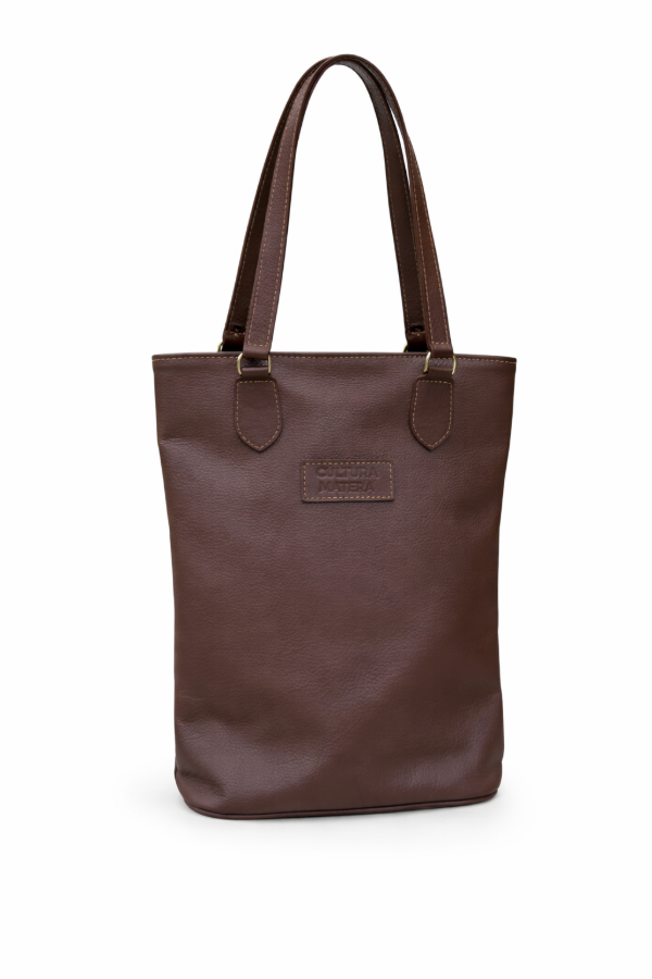 Producto - Bolso matero de cuero chocolate