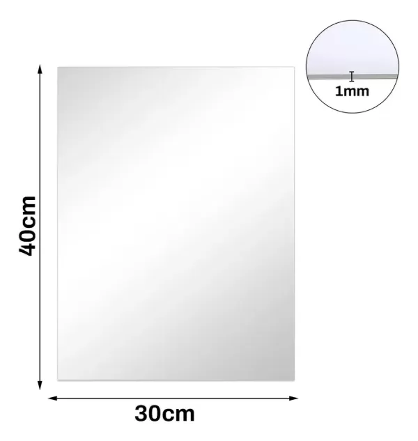 Producto - Espejo Acrílico Flexible 40x30cm inrrompible