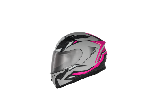 Producto - Casco Punto Extremo Scorpion Gris con Rosa - 3