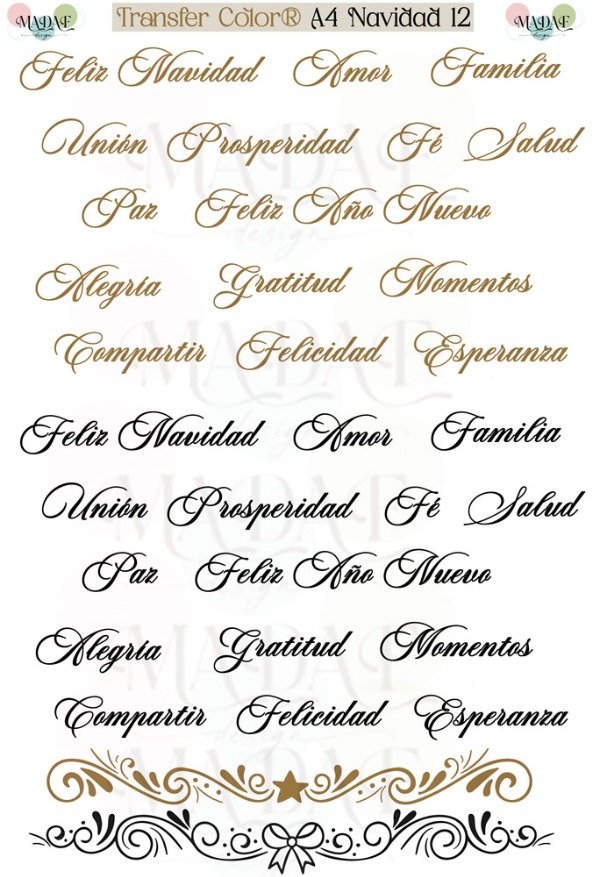 Producto - TRANSFER COLOR A4 NAVIDAD 12
