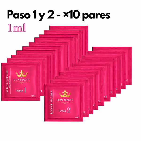 Producto - Paso 1 y 2 THE LION BEAUTY X 10