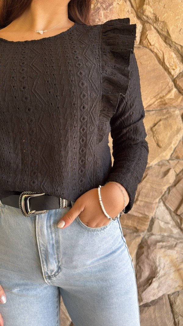 Producto - BLUSA CAROLA (NEGRA)