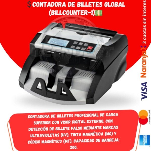 Producto - CONTADORA DE BILLETES GLOBAL (BILLCOUNTER-1)