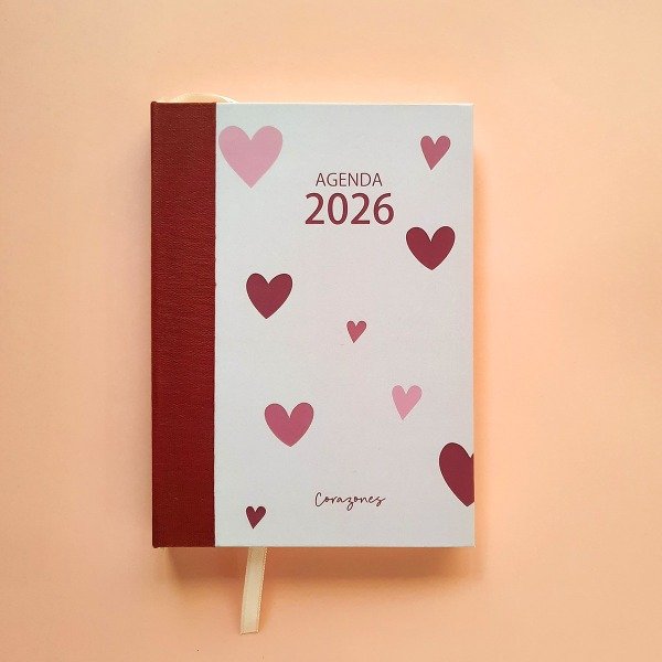 Producto - Agenda 2026 Semanal Corazones A5