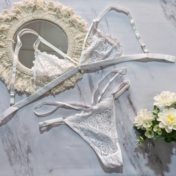 Producto - Conjunto tiras blanco - talle 85