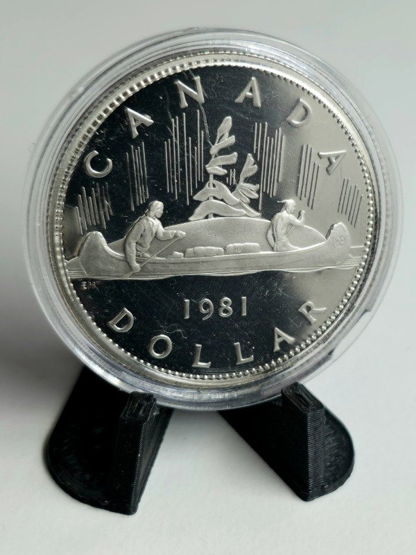Producto - Canada 1 Dolar PROOF Canoa de Abedul Km#120.1 capsula