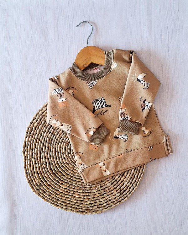 Producto - Buzo FRIZADO (perritos verde)