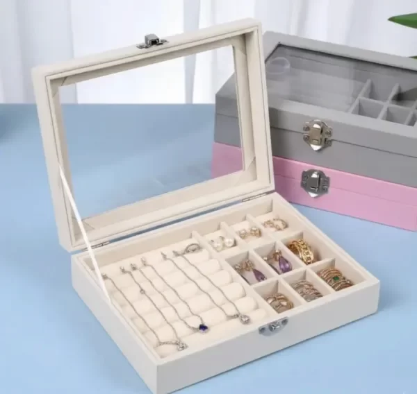 Producto - Joyero Para Anillos Aros Elegante 20x15x5cm Organizador - 1