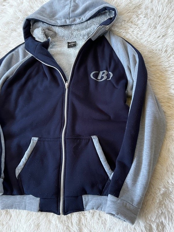 Campera hoodie azul L — imagen 3