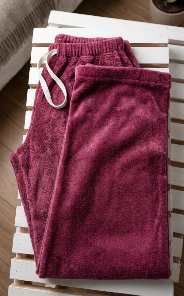 Producto - Pantalon polar borravino
