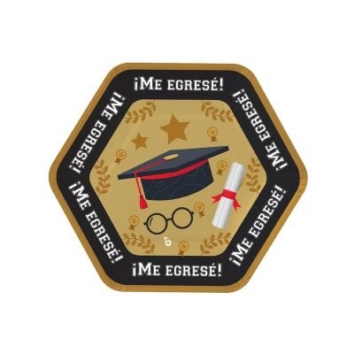 Producto - Platos Me egrese grande 8 Unidades