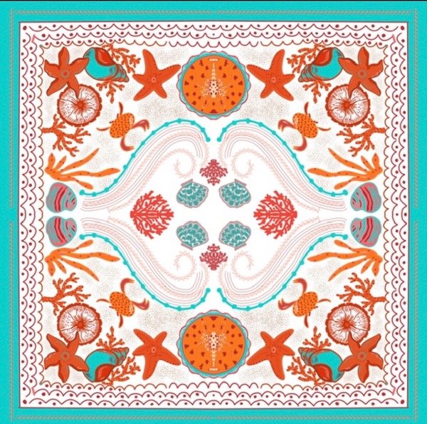 Producto - Pañuelo Marea Aqua coral