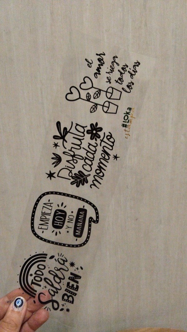 Producto - UV Tiras 8x28cm Frases #1