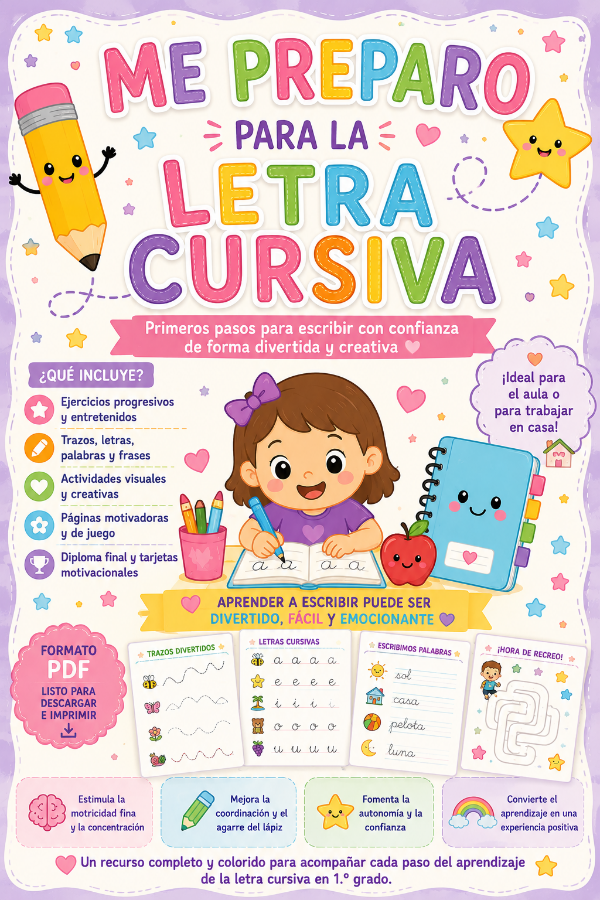 Producto - ME PREPARO PARA LA LETRA CURSIVA