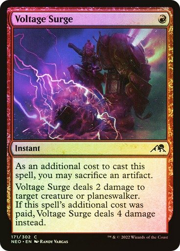 Producto - Voltage Surge Foil  Kamigawa: Neon Dynasty