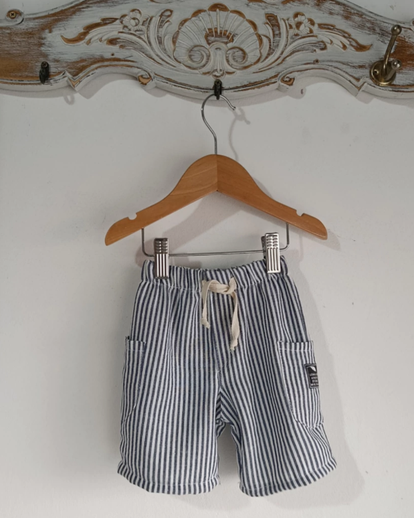 Producto - SHORT CARGO POLINA NIÑO RAYADO - 5