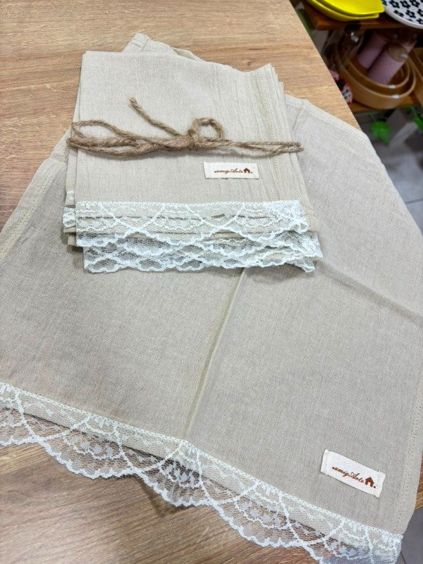 Producto - SERVILLETAS DE GASA CON PUNTILLA - 1