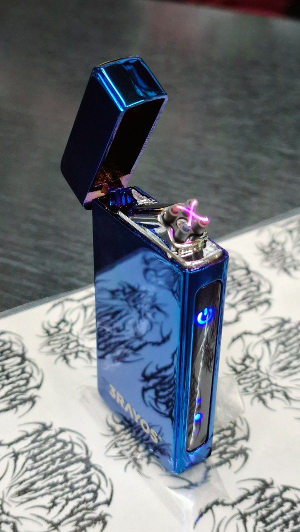 Producto - Encendedor 3 Rayos Plasma Táctil Azul - 1
