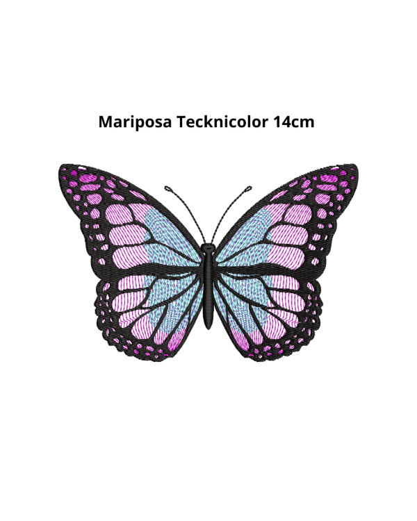 Producto - Mariposa Tecknicolor 14cm