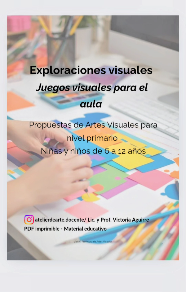Producto - EXPLORACIONES VISUALES. 12 actividades creativas + hojas de trabajo