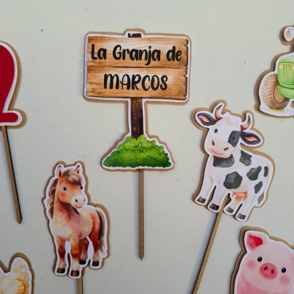 Producto - TOPPER GRANJA 8CM (PRECIO X UNIDAD, MINIMO 5U) - 2