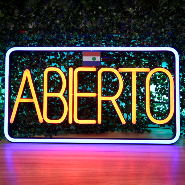 Producto - CARTEL ABIERTO LED LAMP JQ-10-326