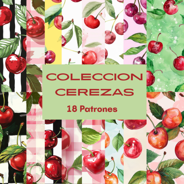 Producto - Coleccion Cerezas - Estampado Frutal - PA-FR01