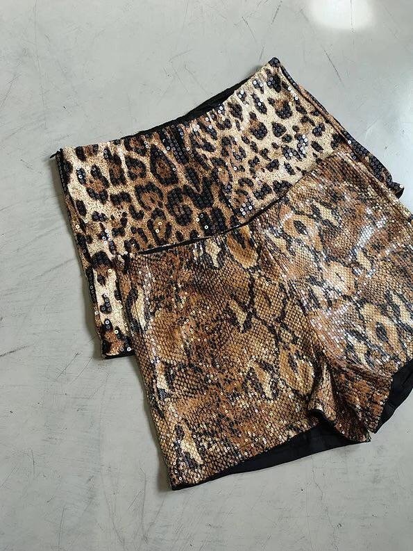 Producto - Short Animal Print Lentejuelas