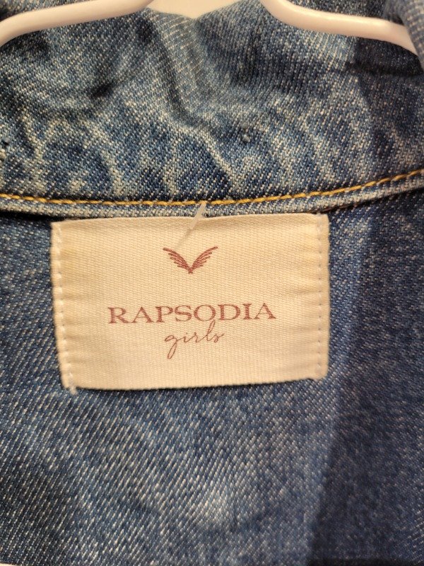 Producto - Campera RAPSODIA de jean azul corta desflecada Talle 18 años - PRECIO: 56X - 5