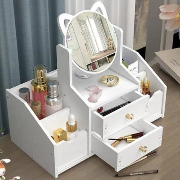 Producto - Organizador Mdf para maquillaje con espejo - 2