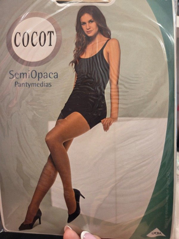 Producto - Panty medias con lycra Semi Opaca talles 2 al 5, piel o negro. - 6500 EF