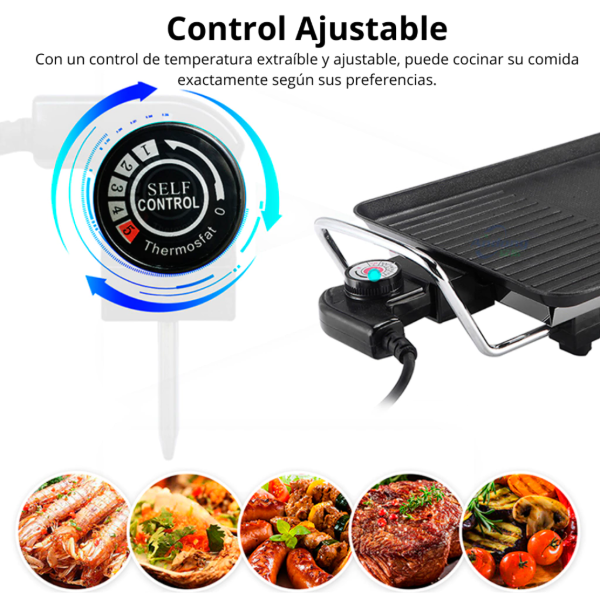 Producto - Parrilla Grill Eléctrica -2000w -Antiadherente -5 Niv -Novohome (NH-GR70) - 3