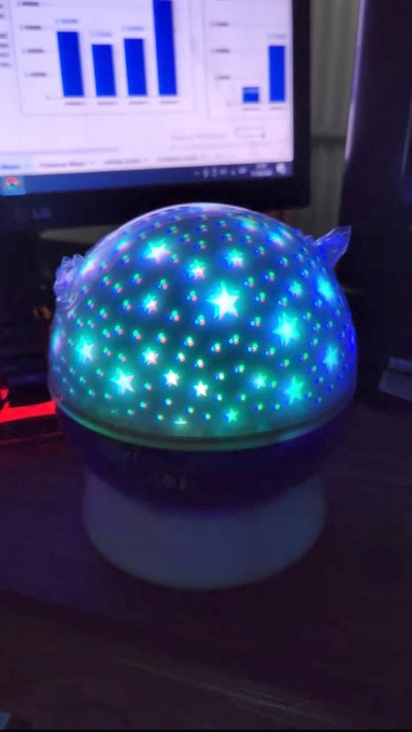 Producto - Lampara Led Velador Proyector Estrellas Giratorio
