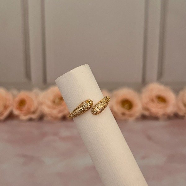 Producto - Anillo Acero Dorado Art 5039