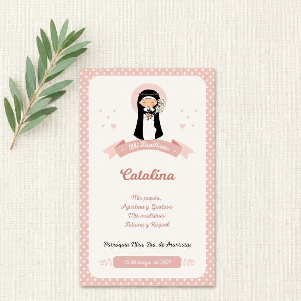 Producto - Diseño de Estampitas - Modelo Santa Catalina