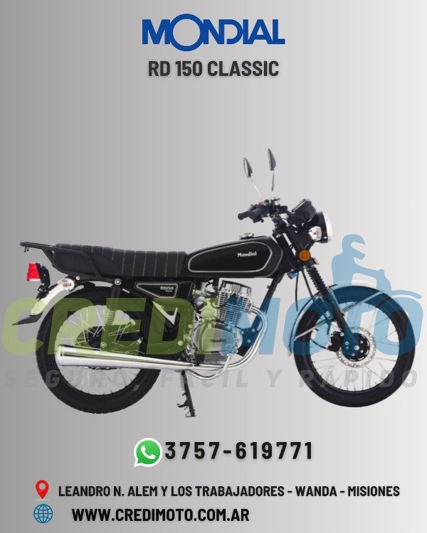 Producto - Mondial RD 150 Classic