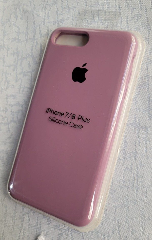 Producto - Iph 7 plus y iph 8 plus case morado (manzana negra)