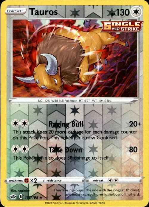 Producto - Tauros - 115/198 - Chilling Reign - Reverse Holo